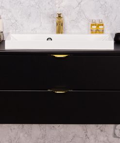 golden tap vanity unit