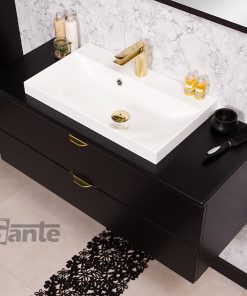 golden tap vanity unit