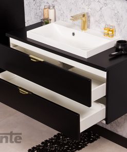 golden tap vanity unit
