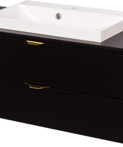 golden tap vanity unit