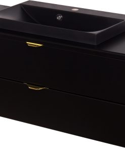 golden tap vanity unit