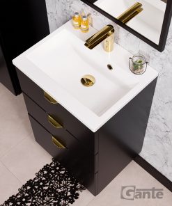 Vanity Unit with Golden Handles Ireland