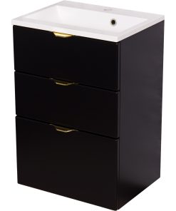 Vanity Unit with Golden Handles Ireland