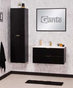Glamour black vanity unit ireland