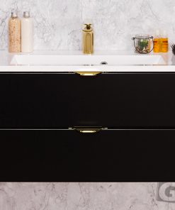 Glamour black vanity unit ireland