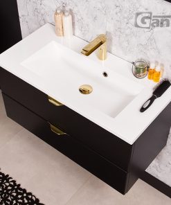Glamour black vanity unit ireland
