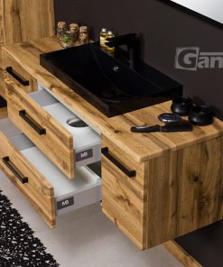 Loft style vanity unit