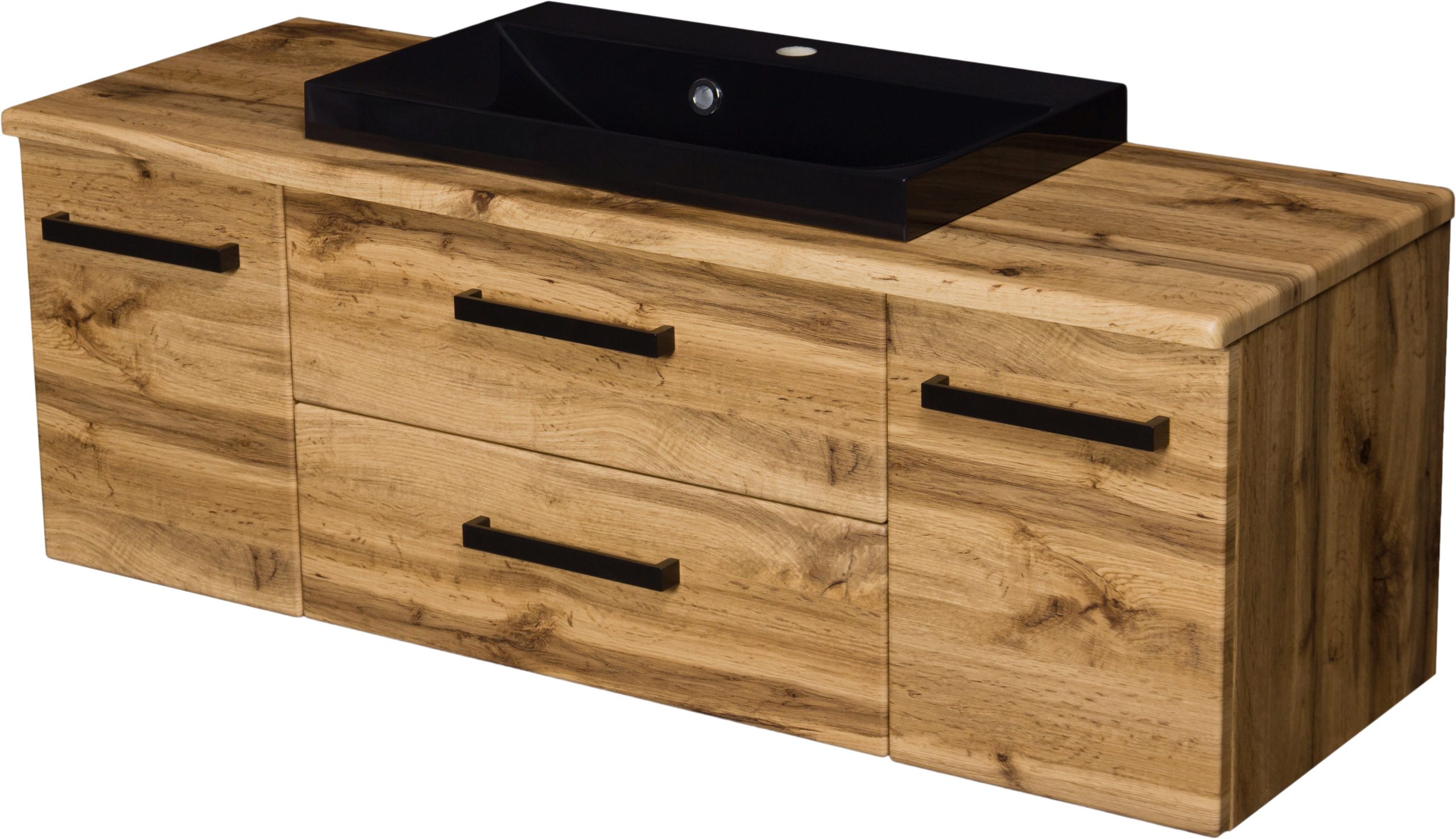 Loft style vanity unit