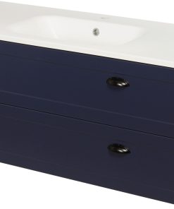 navy blue vanity unit