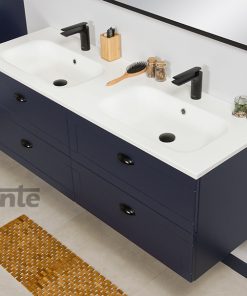 navy blue vanity unit