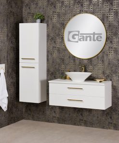 100cm white gold vanity unit ireland