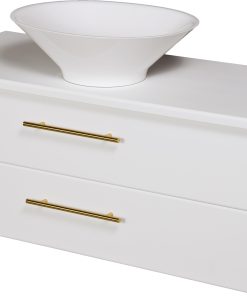 100cm white gold vanity unit ireland