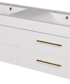 Vanity Unit Belli Gold 160cm, double basin, white - Image 5