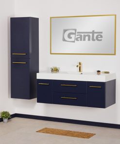 120cm navy bathroom unit