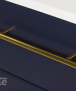 golden handle vanity unit