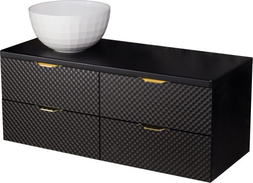 Vanity Unit GLOW 120cm, gold handles - Image 5
