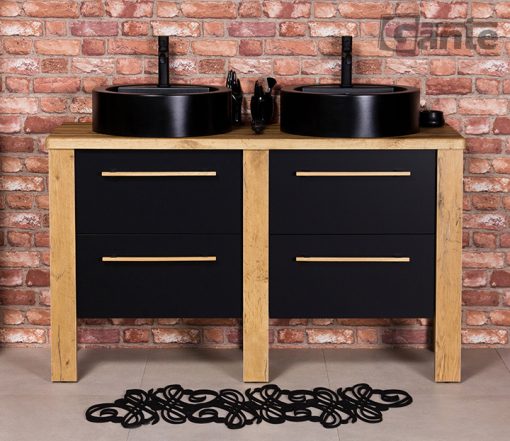 Vanity Unit CORTEZ 130cm + LENA black - Image 2