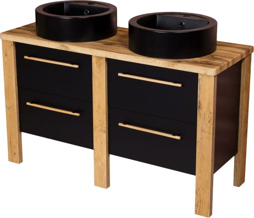 Vanity Unit CORTEZ 130cm + LENA black - Image 5