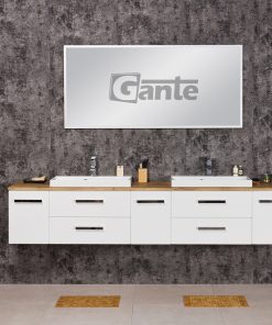 Vanity Unit Focus 210cm/4+ 2 Basins LIV 60cm, Oak top