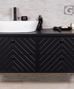 Vanity Unit Kodi 120 cm, Black - Image 2