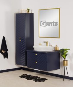 navy blue bathroom vanity unit