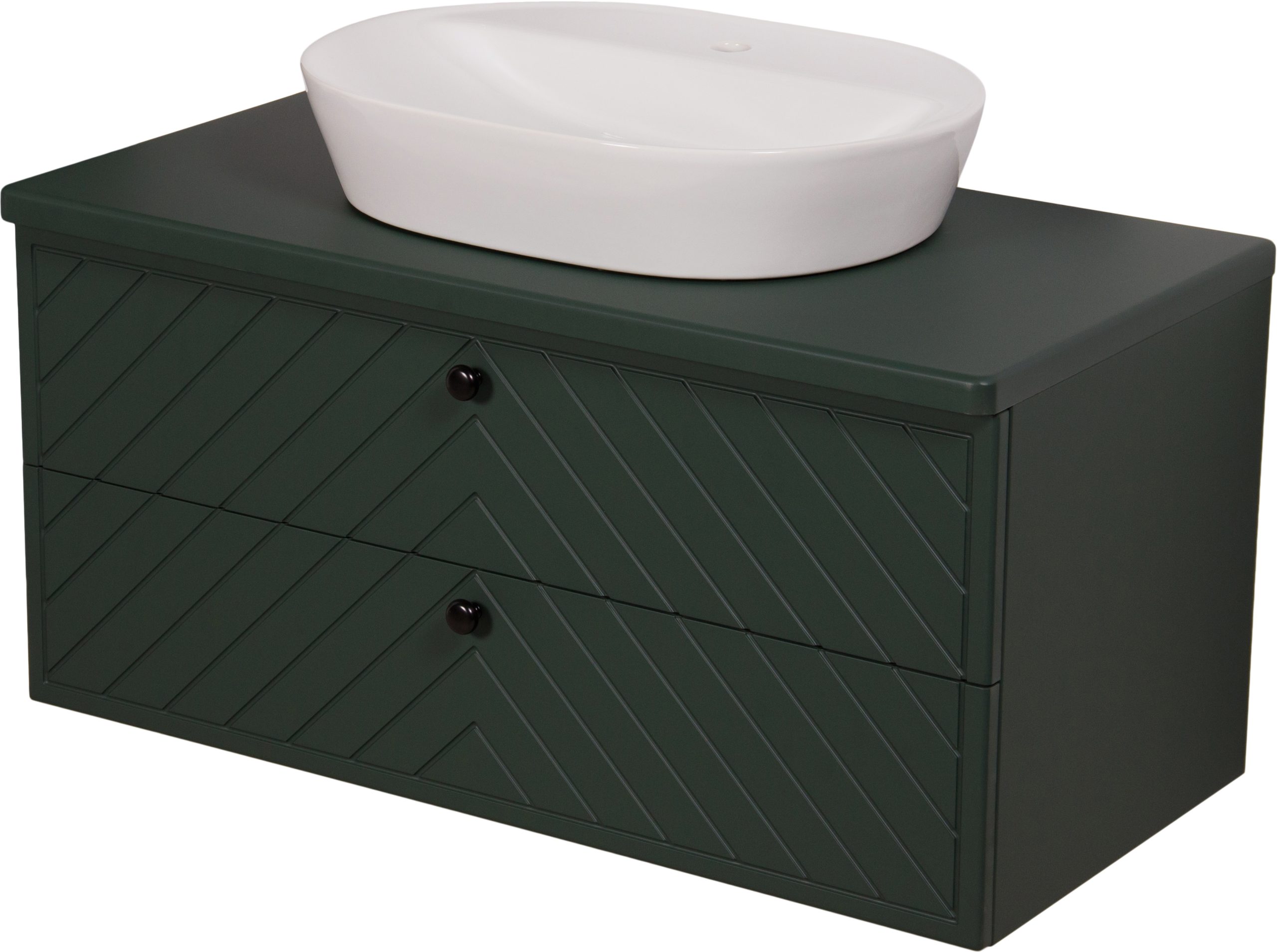 green herringbone pattern furniture