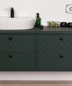 green herringbone pattern furniture