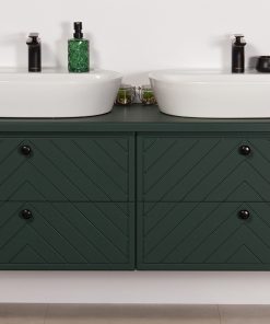 green herringbone pattern furniture