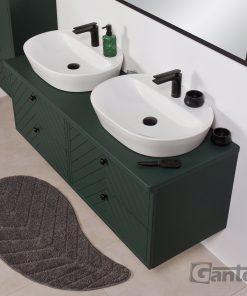 green herringbone pattern furniture