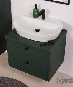 green herringbone pattern furniture