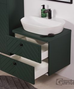 green herringbone pattern furniture