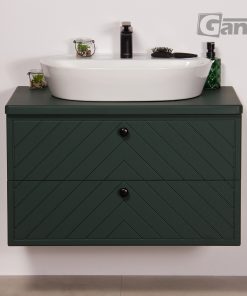 green herringbone pattern furniture