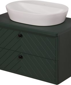 green herringbone pattern furniture