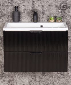 60cm vanity unit with glass front