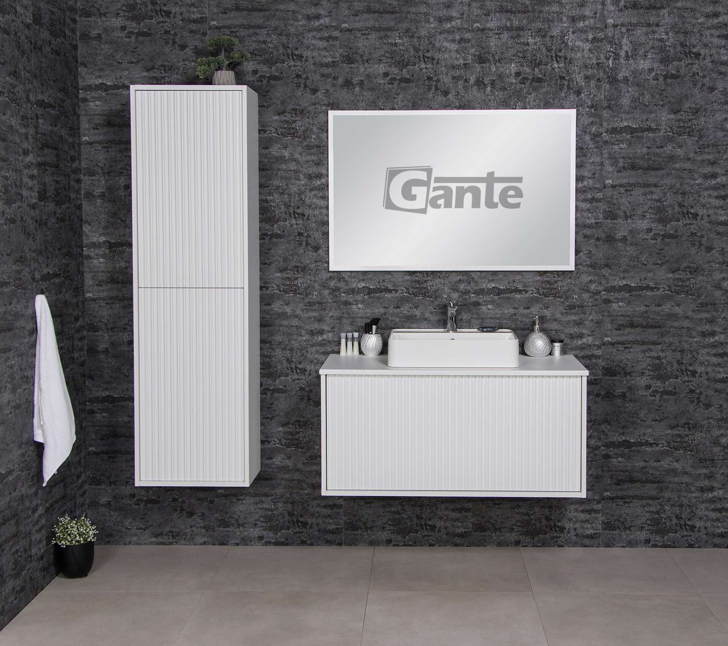 1000mm white vanity Waterford