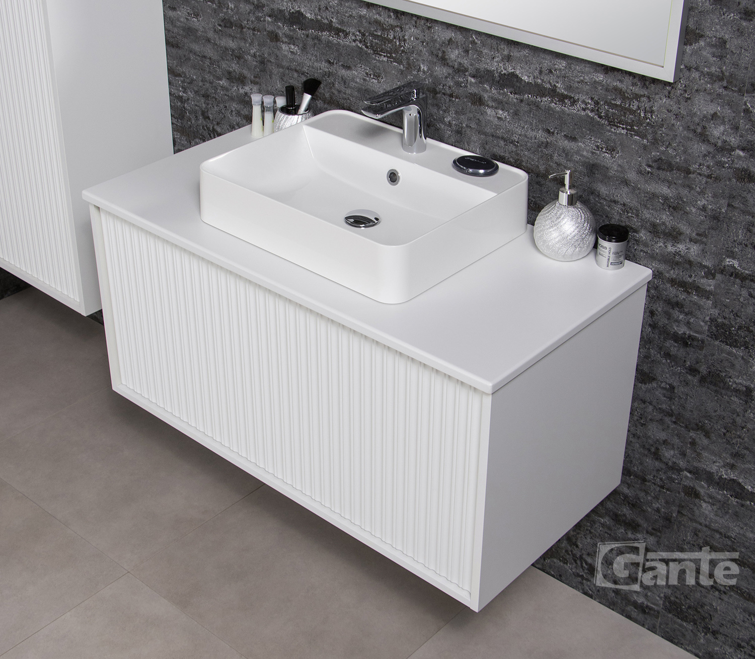 1000mm white vanity Waterford
