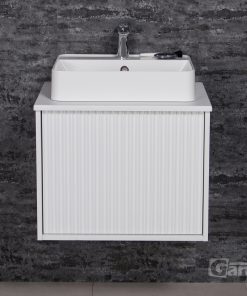 White vanity unit Cork