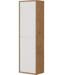 storage unit for bathroom in oak