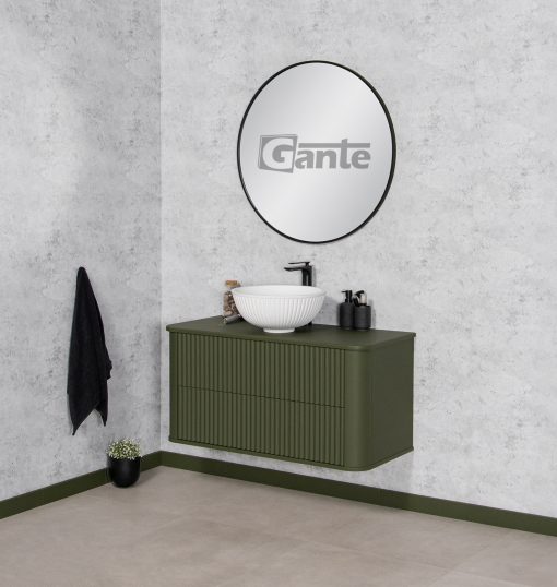 Dark Olive vanity unit