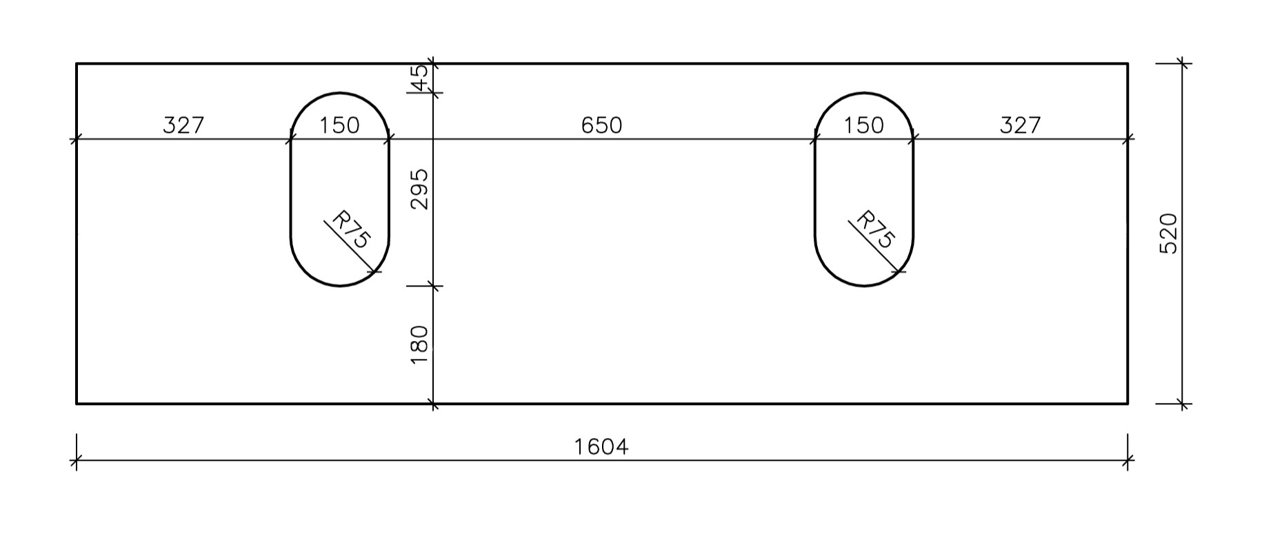 Instructions for sink cut-out