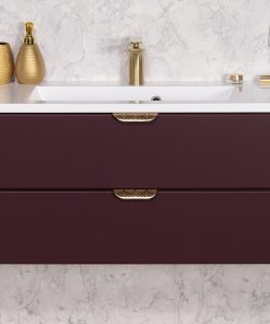 Vanity Unit Magnolia 100cm, Burgundy - Image 2
