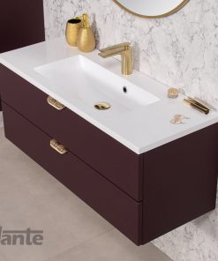 Vanity Unit Magnolia 100cm, Burgundy - Image 3