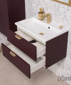 Vanity Unit Magnolia 60cm, Burgundy - Image 4