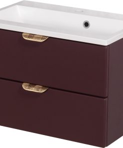 Vanity Unit Magnolia 60cm, Burgundy - Image 5