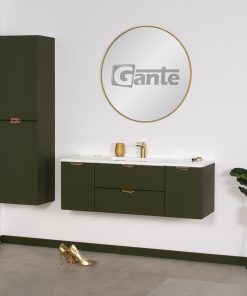 dark olive vanity unit