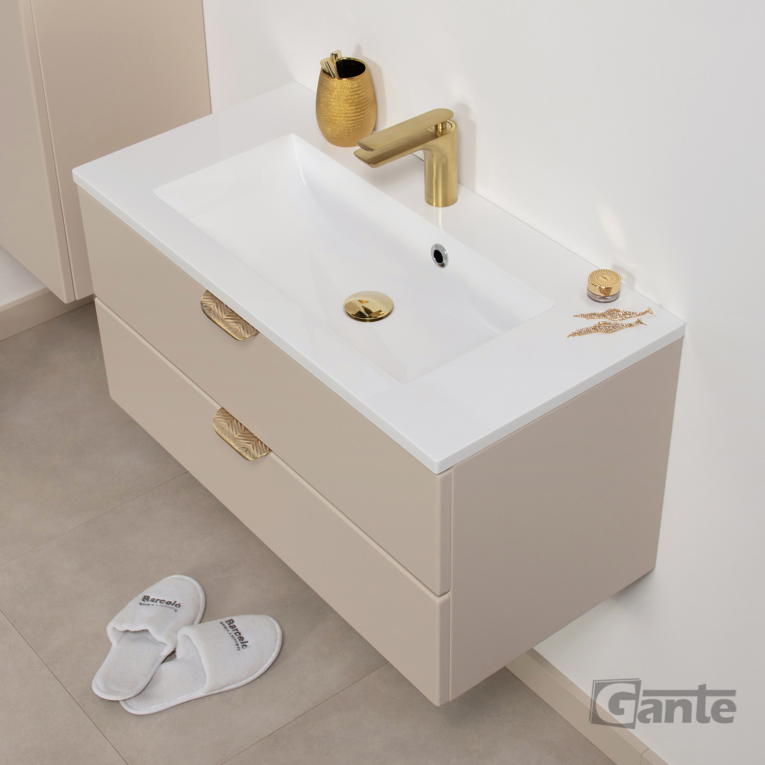 Vanity Unit Magnolia 80cm, Sand - Image 3