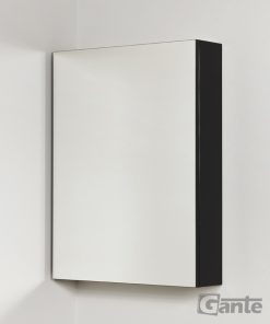 black mirrored bathroom cabinet