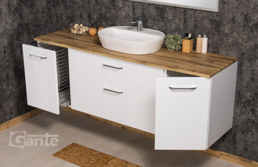 Vanity Unit Setto Modulo 100cm + basket + storage - Image 3