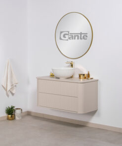 Sand vanity unit
