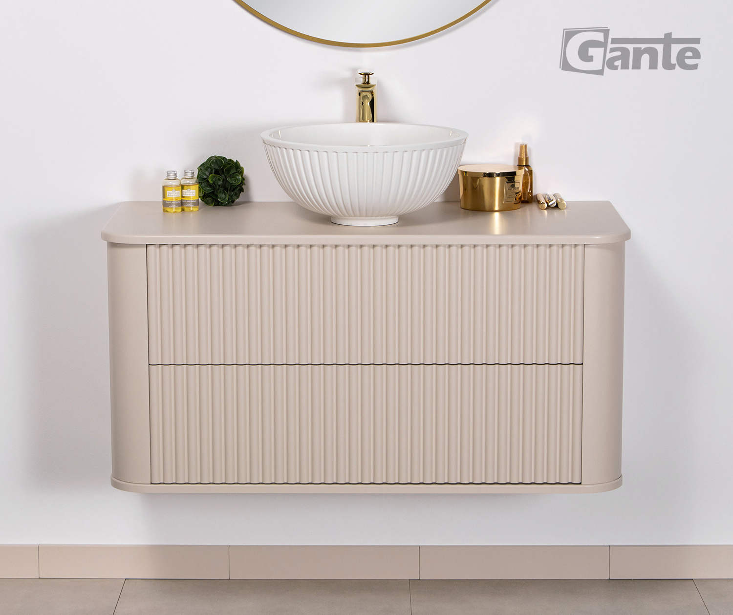 Vanity Unit Lila 100 cm, Sand - Image 2